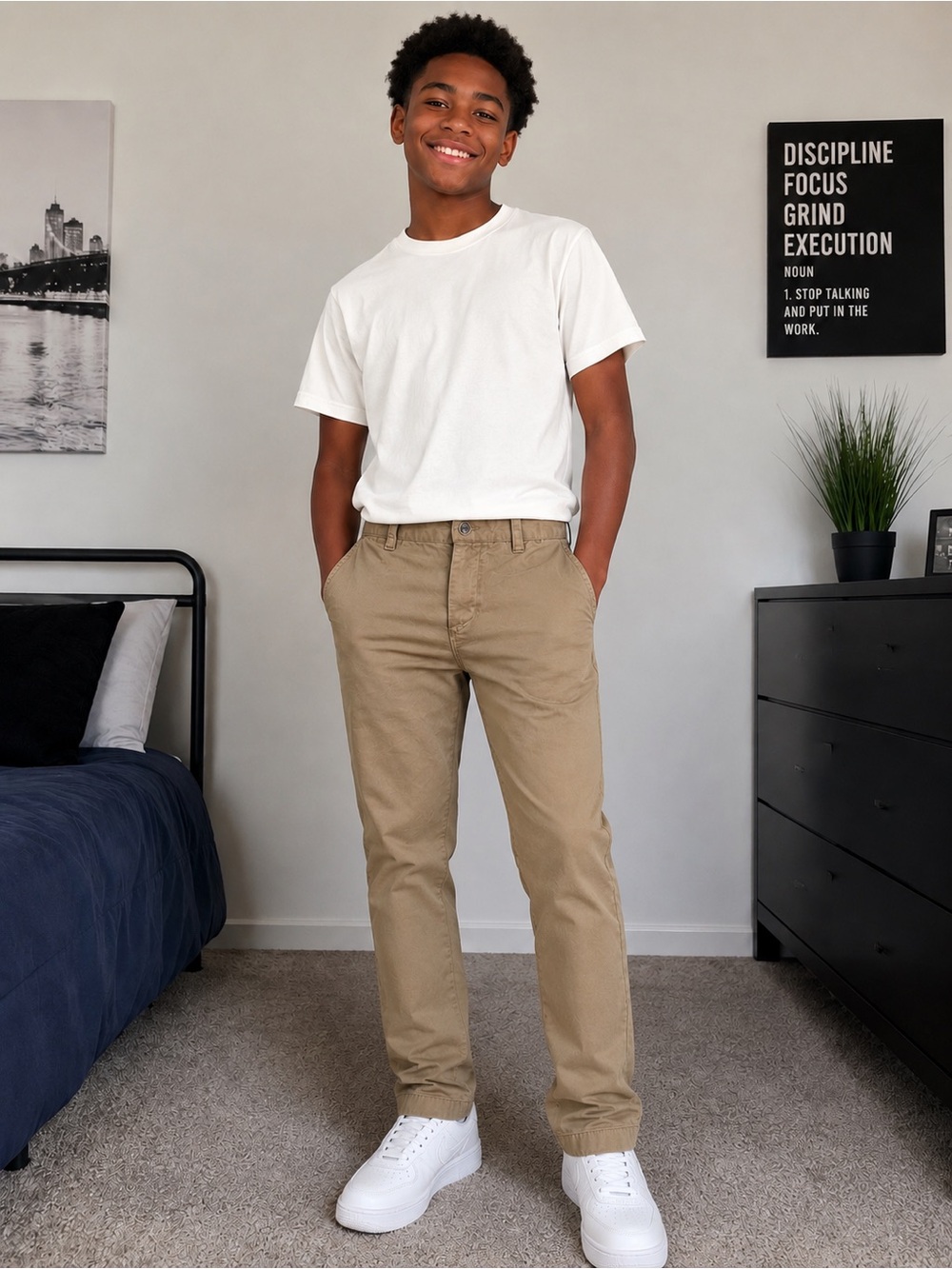 Vineyard Vines Youth Size 16 Khaki Chino Pants Adjustable Waist